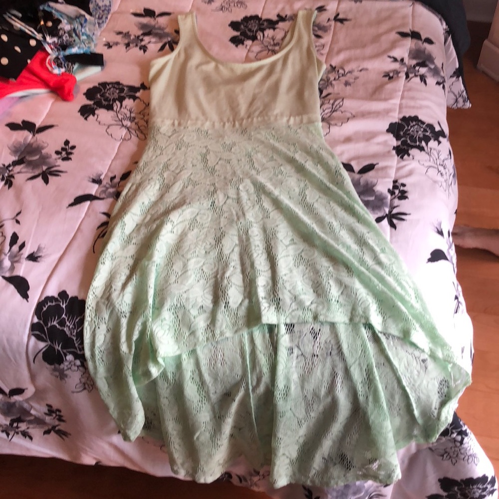 Mint lace dress